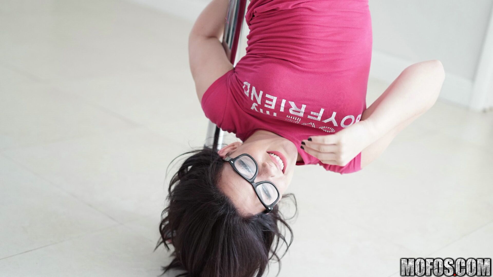 Cheating Latina Works the Pole