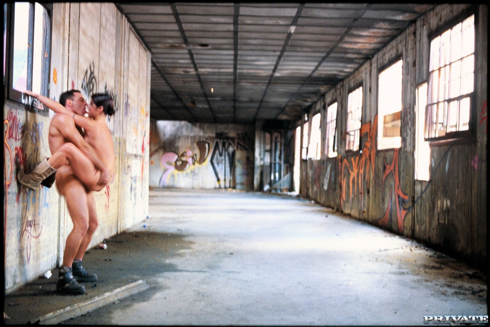 Tiffany Gets Fucked Hard inside of the Empty Industrial Warehouse