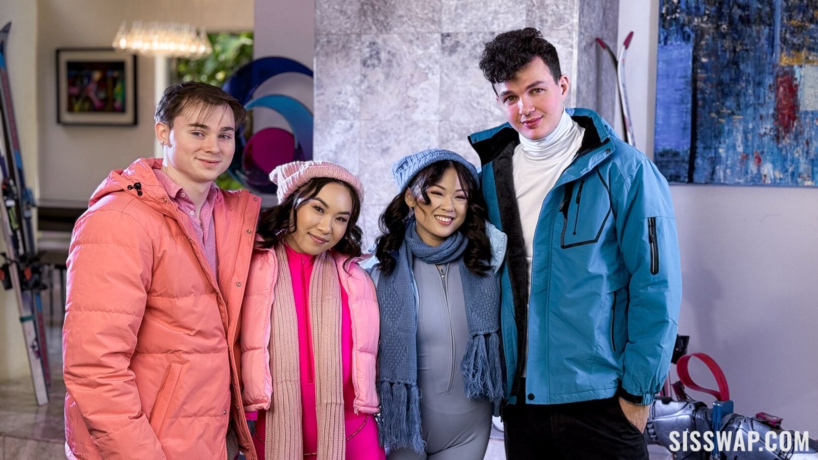 Our Pussy Withdrawal Ends With a Snowed-In Swap!