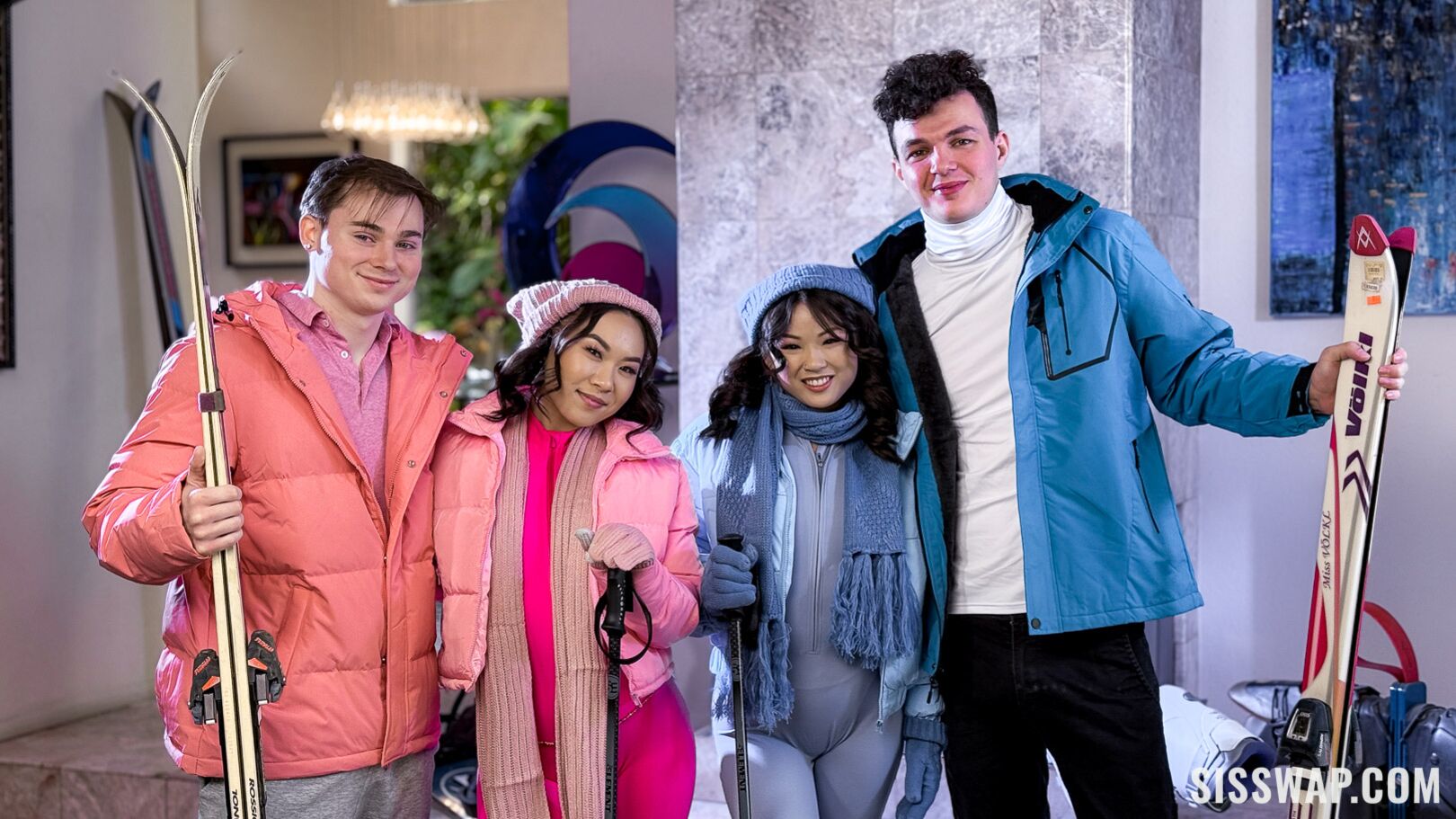 Our Pussy Withdrawal Ends With a Snowed-In Swap!