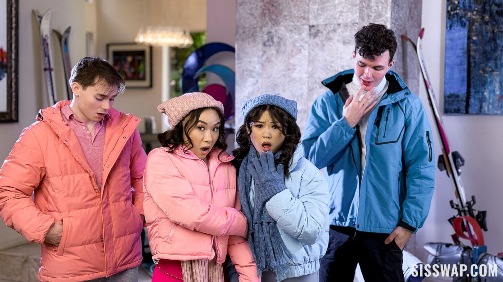 Our Pussy Withdrawal Ends With a Snowed-In Swap!