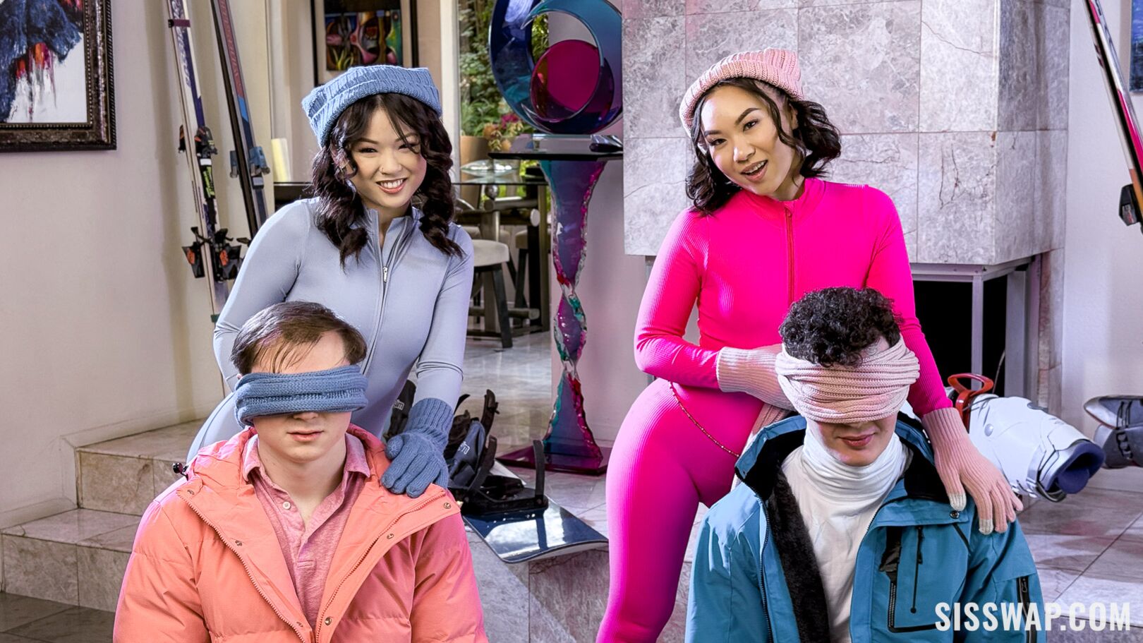 Our Pussy Withdrawal Ends With a Snowed-In Swap!