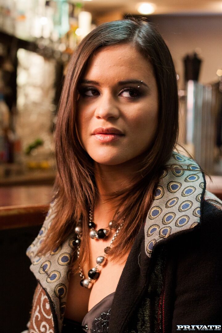 Alice Has Tattoos and Attitude as She Fucks a Bar Full of Men