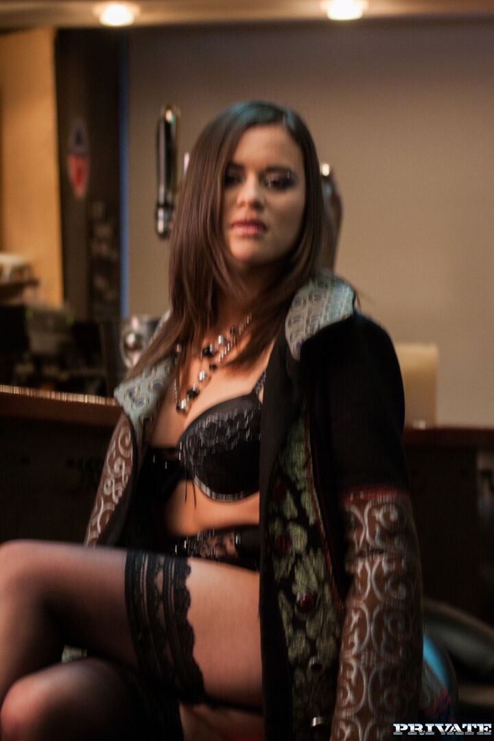 Alice Has Tattoos and Attitude as She Fucks a Bar Full of Men