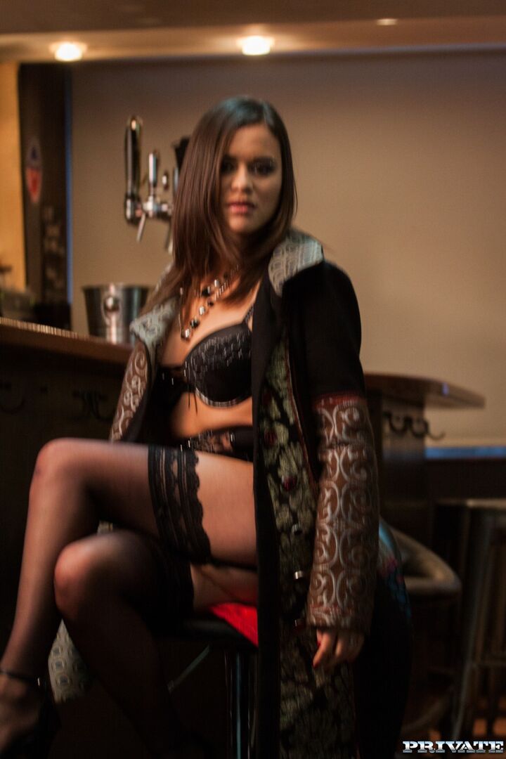 Alice Has Tattoos and Attitude as She Fucks a Bar Full of Men