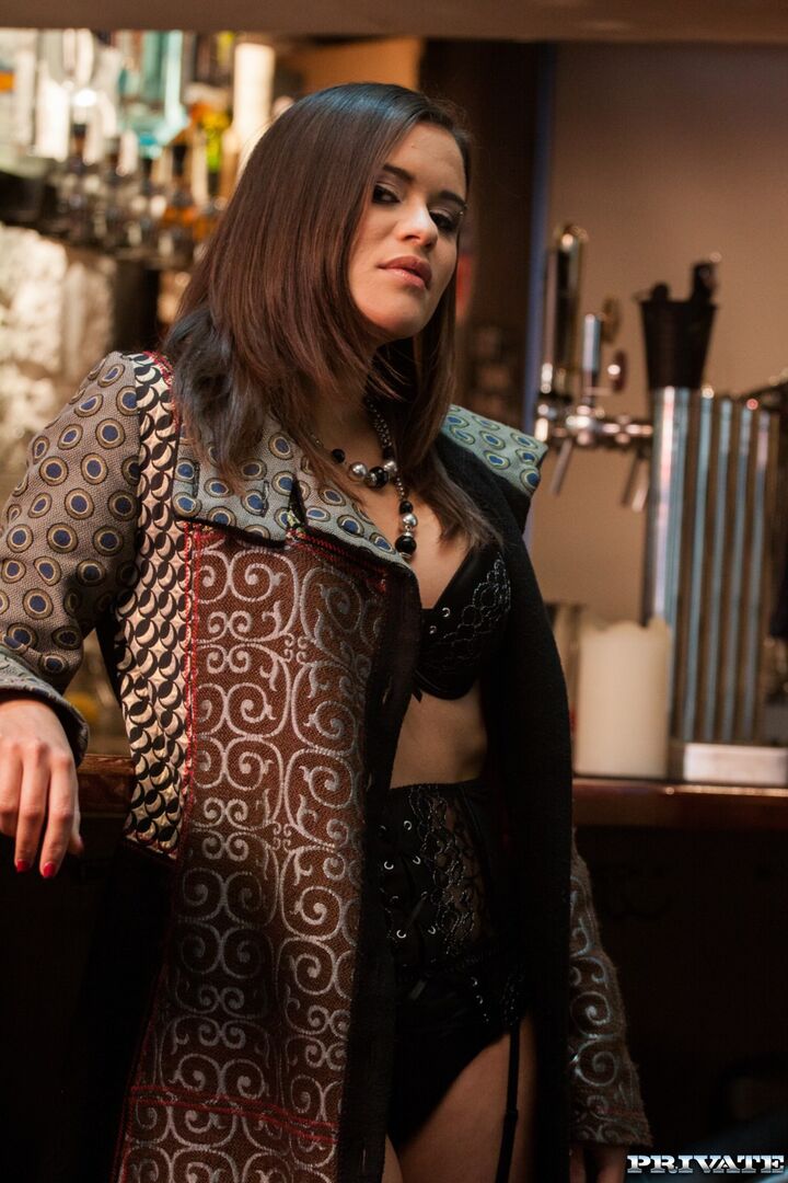 Alice Has Tattoos and Attitude as She Fucks a Bar Full of Men