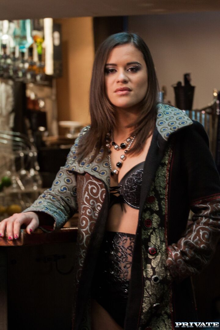 Alice Has Tattoos and Attitude as She Fucks a Bar Full of Men