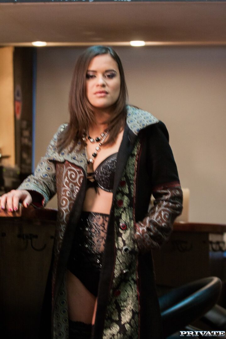 Alice Has Tattoos and Attitude as She Fucks a Bar Full of Men