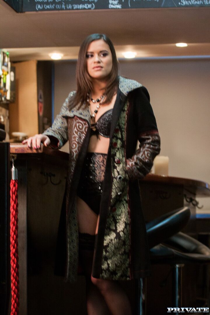 Alice Has Tattoos and Attitude as She Fucks a Bar Full of Men