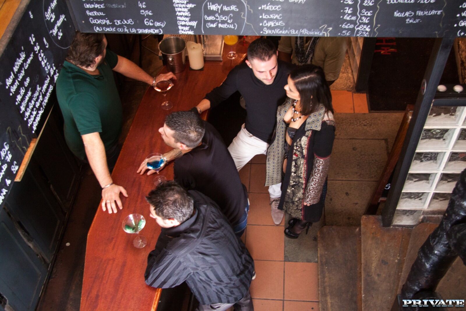 Alice Has Tattoos and Attitude as She Fucks a Bar Full of Men