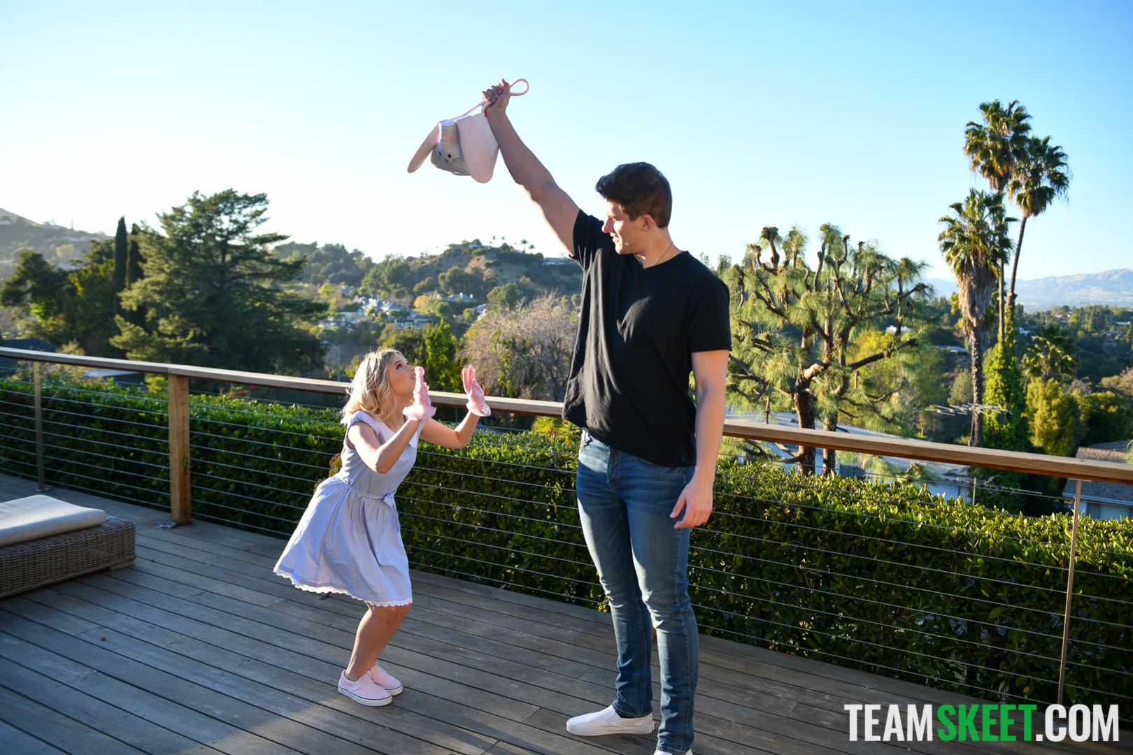 Playing With My Little Bunny