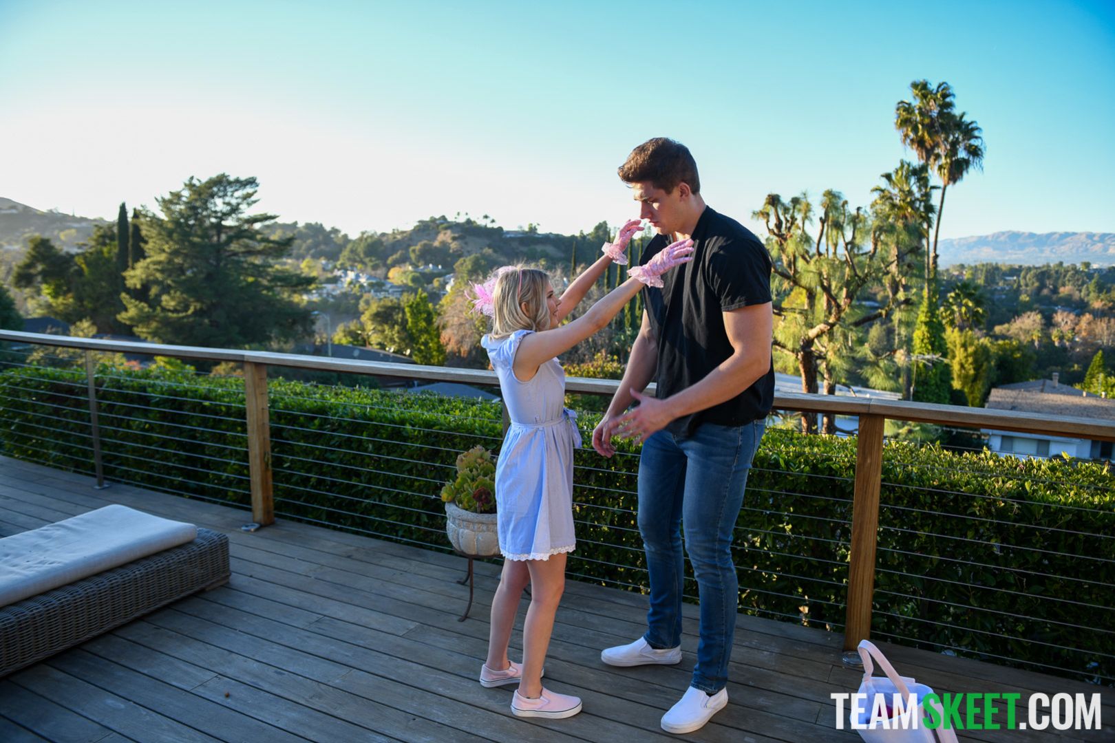 Playing With My Little Bunny