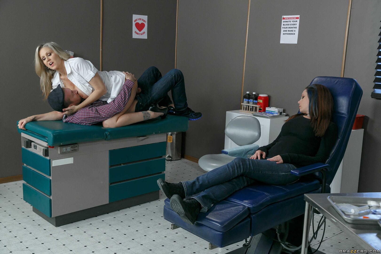 Hot Nurse Gets The Cock Pumpin'