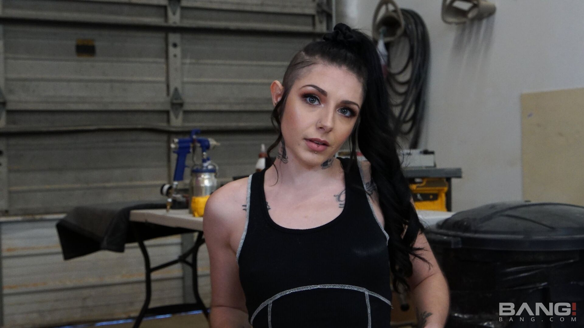 Brenna Mckenna Gets A Ride Back To The Shop For Some Power Tool Drilling