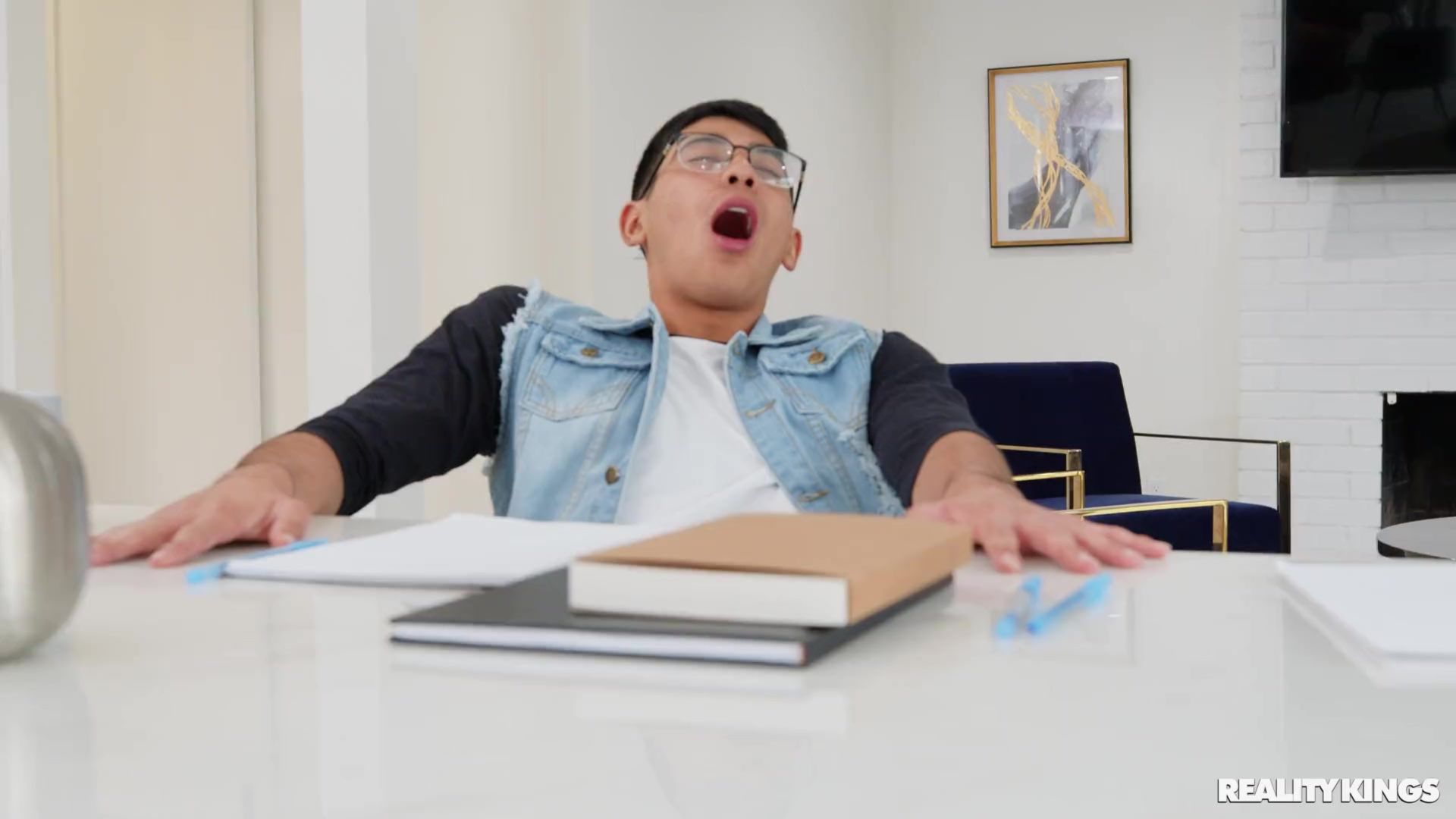 Behind His Mom's Back