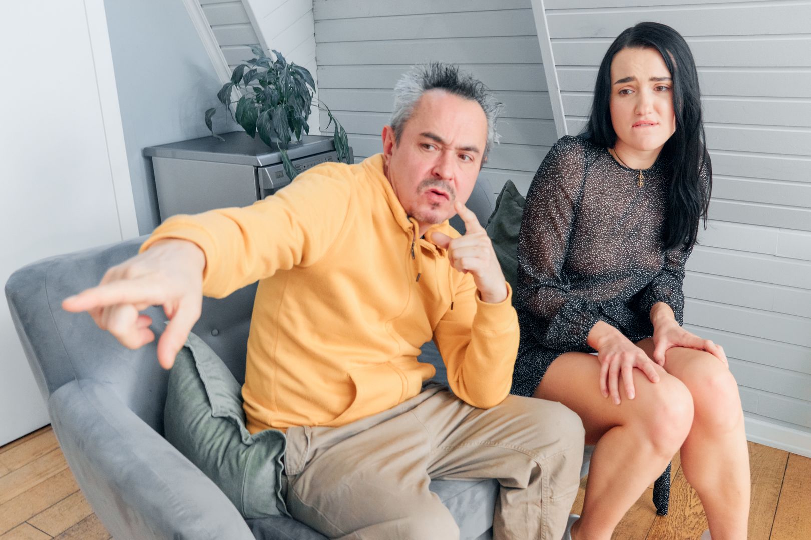 Sit down next to me to talk and to fuck