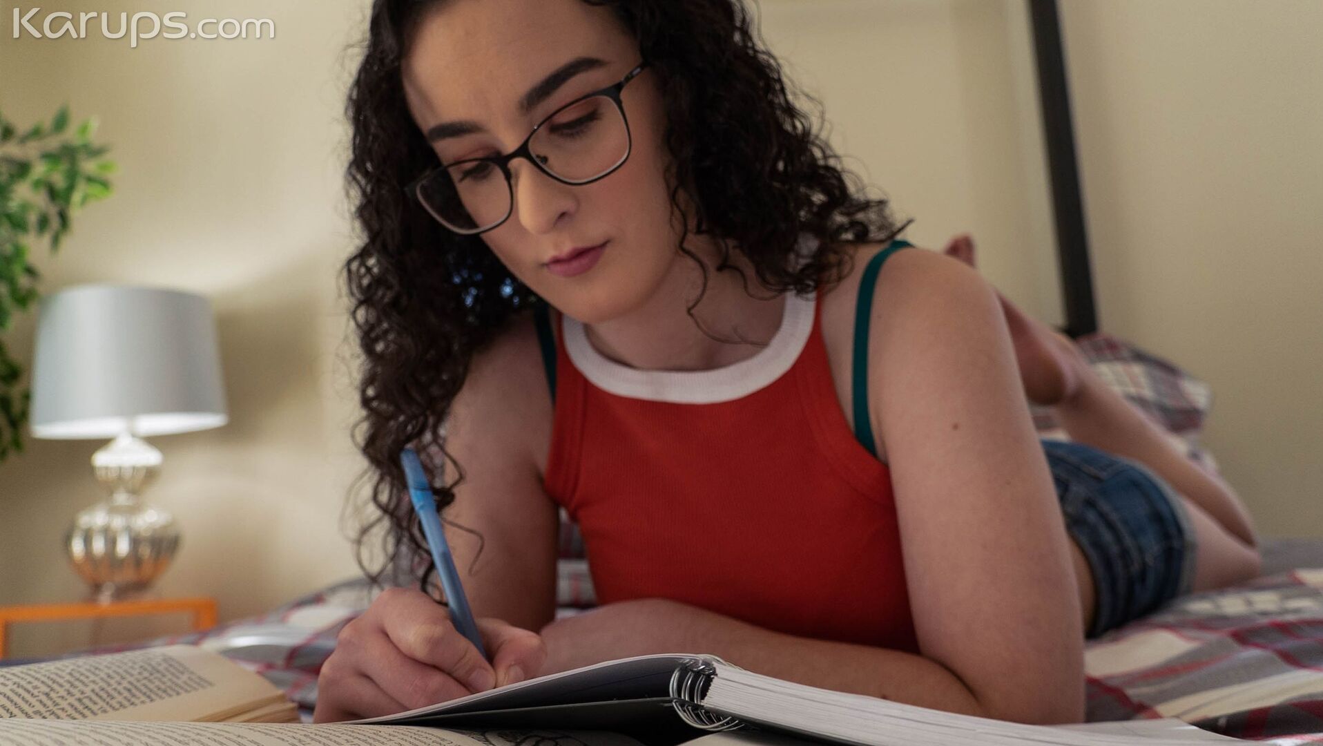 PLEASING HER PROFESSOR