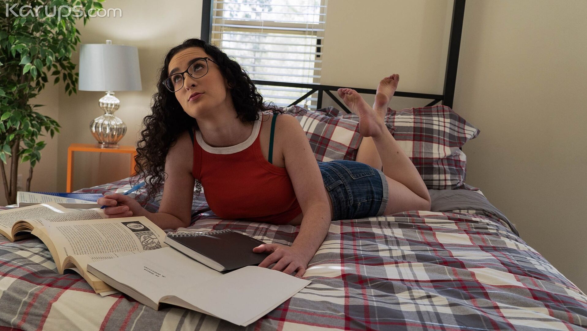 PLEASING HER PROFESSOR