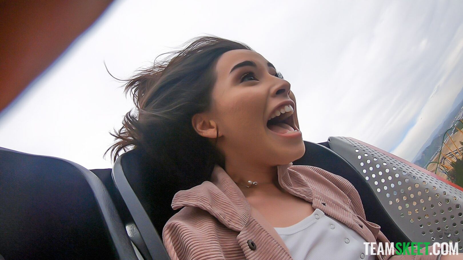 Flashing At The Theme Park